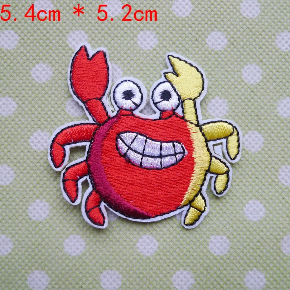 1 шт. милые краб собака лошадь Дельфин заплаты животного значки вышивка