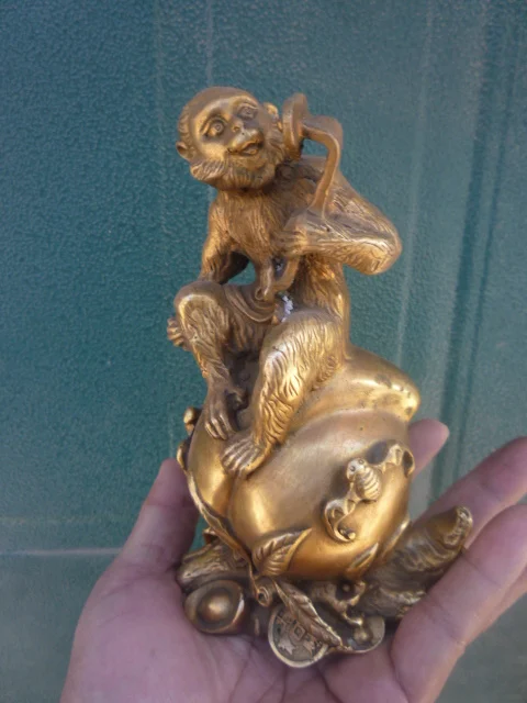 

Rare Old Monkey Ferrum Statue/ Sculpture,best collection&adornment,free shipping