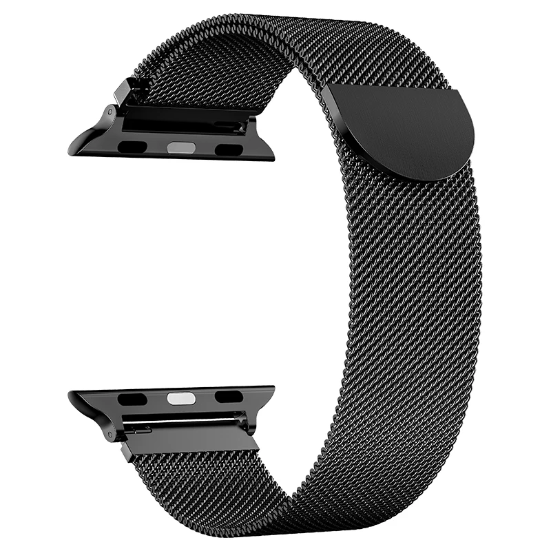 Миланская Петля из нержавеющей стали ремешок для Apple Watch Series 1 2 3 4 Магнитный регулируемый ремешок для часов Correa 38 40 42 44 мм