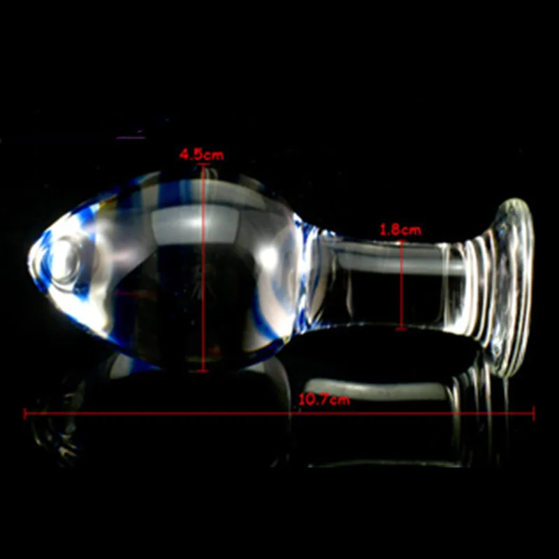45mm Large crystal butt plug vagina ball big pyrex glass anal dildo bead fake penis adult masturbate sex toys for women men gay | Красота и