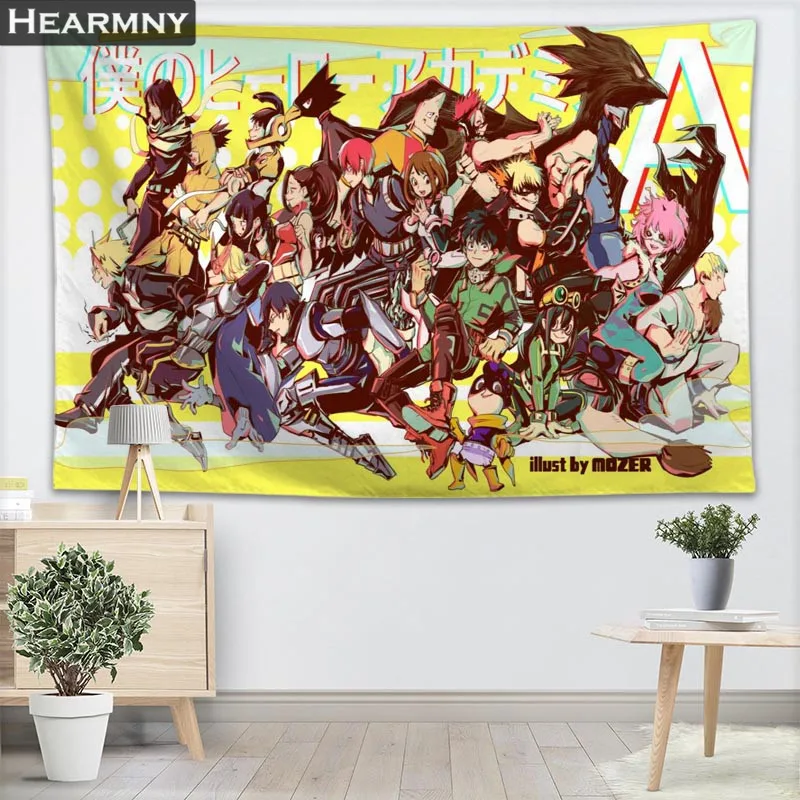 BOKU no Hero Academy Wall Tapestry Sheets Home Decorative Tapestries Beach Towel Yoga Mat Blanket Table Cloth | Дом и сад