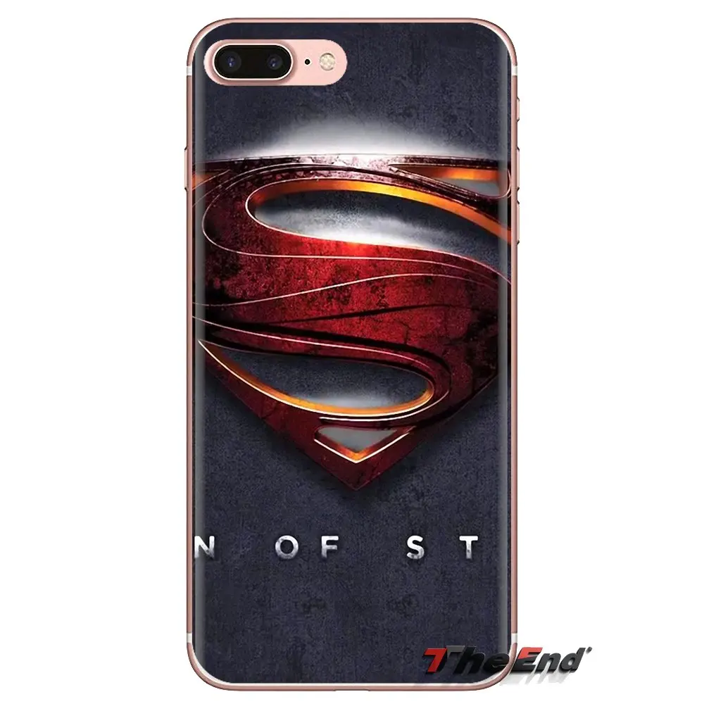 Супермен Человек из стали DC Comics логотип телефон корпус для LG Spirit Motorola Moto X4 E4 E5 G5 G5S