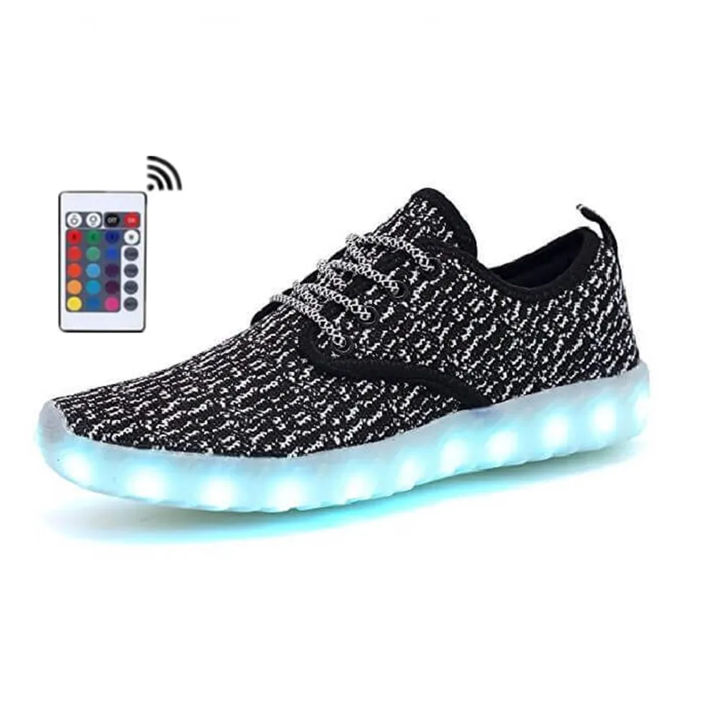Новые светодиодные светящиеся туфли USB зарядка для мужчин и женщин тапочки