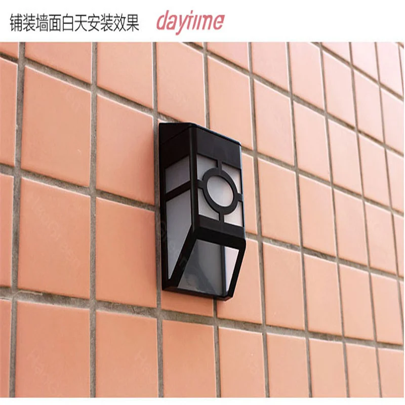 Светодиодный настенный светильник на солнечной батарее светодиодный для забора