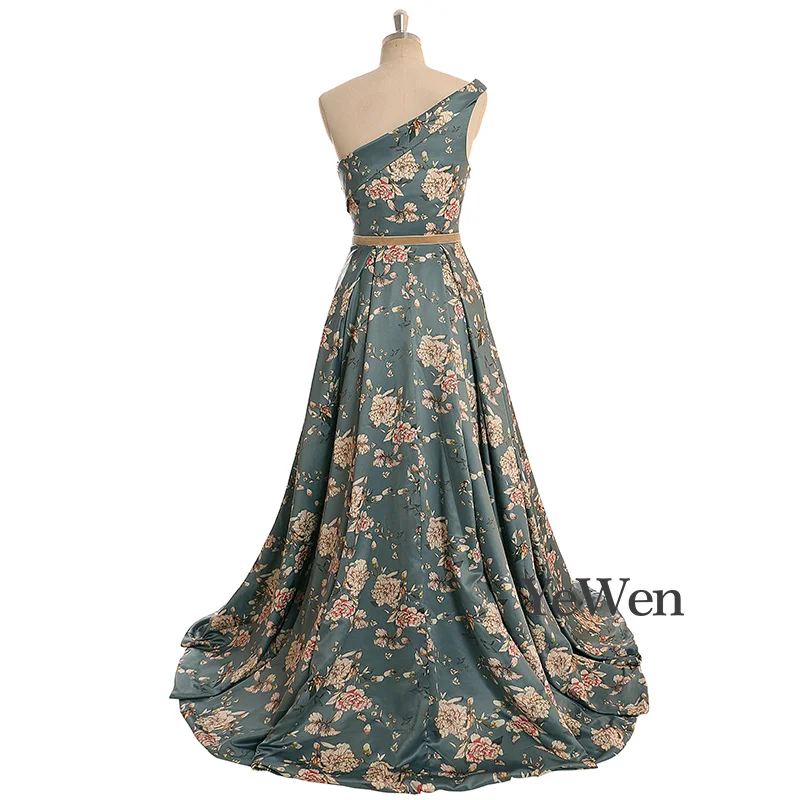 Модное платье на одно плечо, вечернее платье,, сексуальное, Vestidos De Fiesta De Noche, элегантные, вечерние, кружевные, длинные, вечерние платья YW029