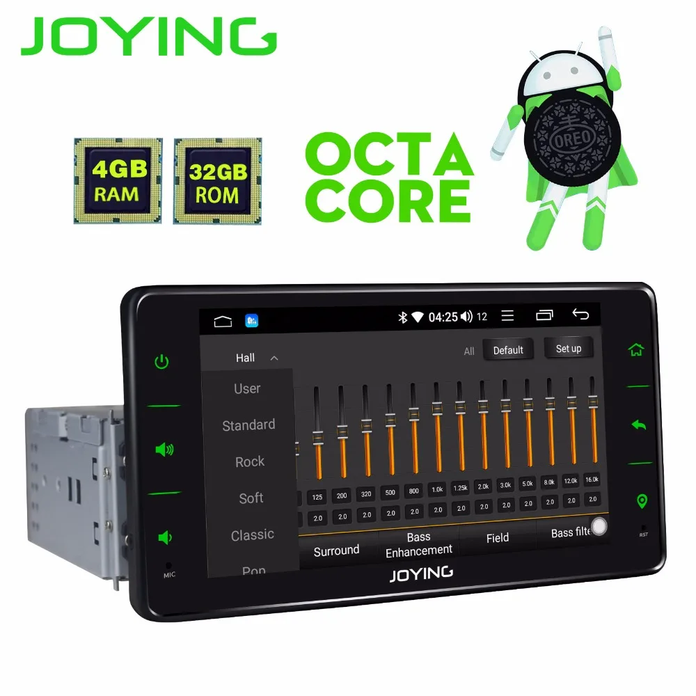 6.2"Single Din 4GB+32GB Universal Head Unit Android 8.1 Car Radio GPS Bluetooth WIFI Multimedia Player Buit-in DSP Support Zlink |