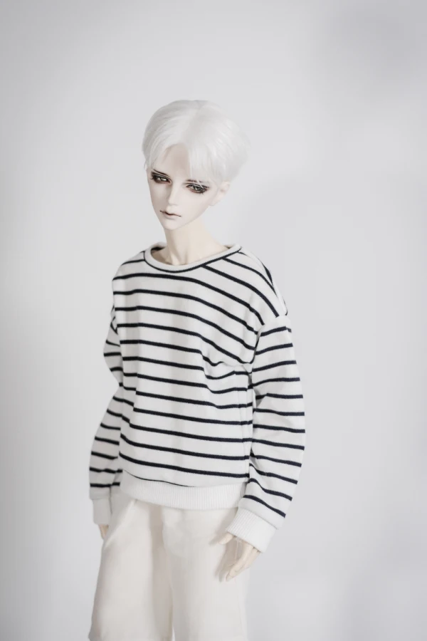 Одежда для куклы BJD футболка с коротким рукавом спереди и сзади 2 цвета на 1/4 1/3 MSD