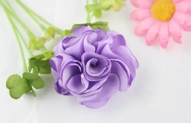 Новое поступление 2 &quotМатовая атласная атлас с розочками розы цветок плоской