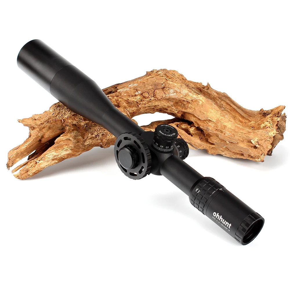 Ohhunt FFP 4,5-18X44 SFIR первый фокальный самолет охотничий оптический прицел боковой Параллакс R/G СТЕКЛО гравированное сетка замок сброс область