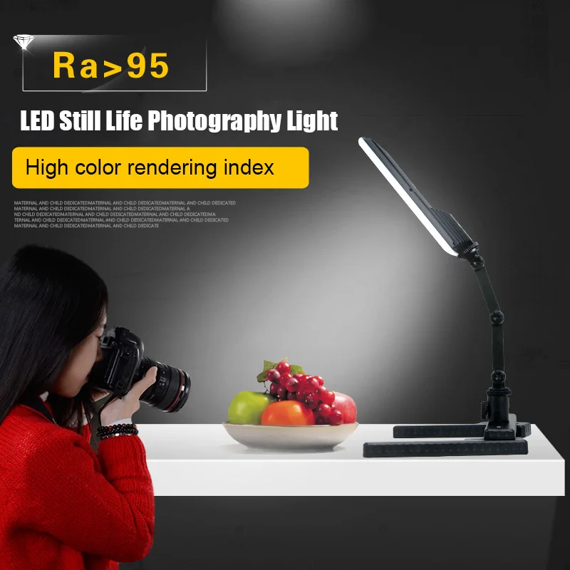 T96 LED фотовспышка ультра тонкая 5600K Ra95 лампа для видеосъемки с регулируемой