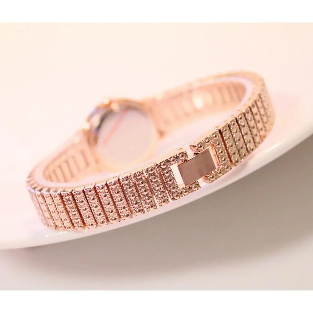 LinTimes Women Elegant Luxury Watches Bracelet Shimmer Crystal Quartz Wristwatch reloj mujer Clock