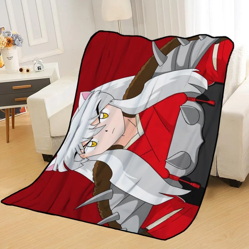 Personalized Blankets Custom InuYasha Blankets for Beds Soft DIY Your Picture Decoration Bedroom Throw Travel Blanket - Цвет: Blanket 3