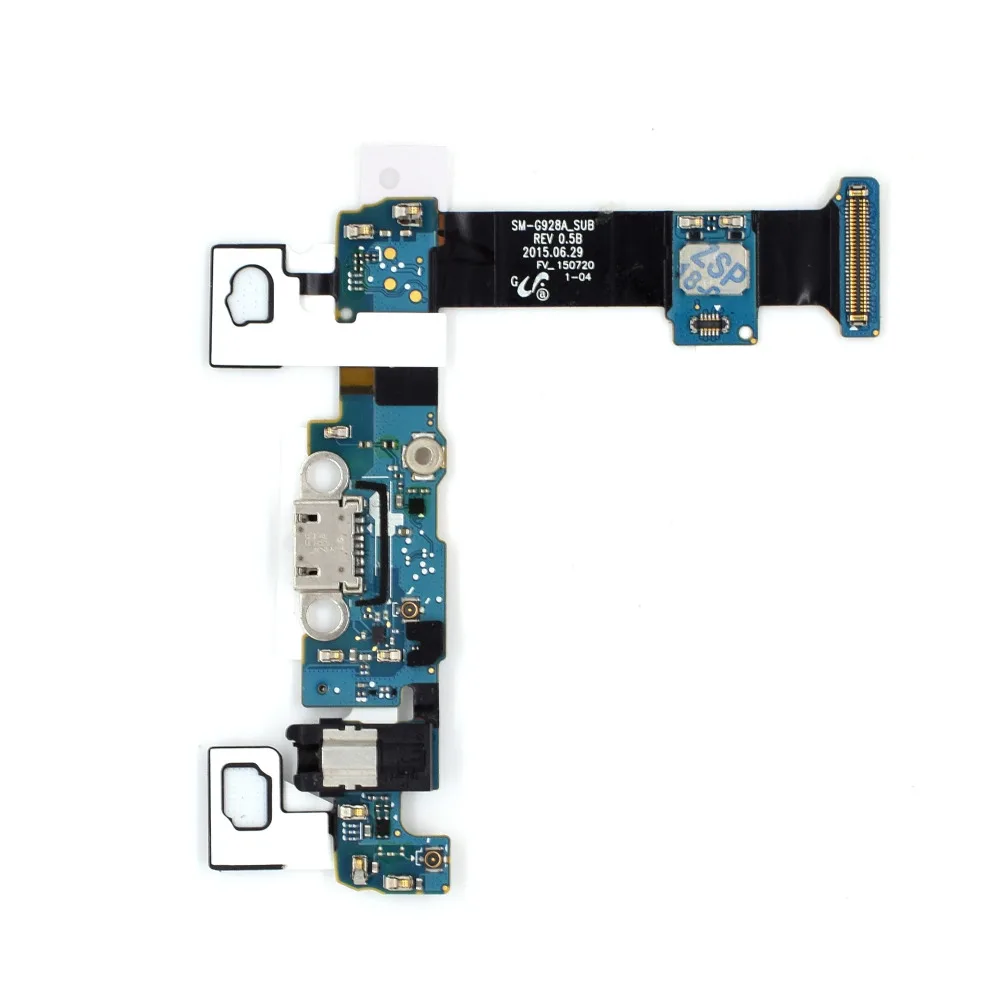 

Запасная часть для мобильного телефона Samsung Galaxy S6 edge + G928A штепсельная Вилка для зарядного порта гибкий кабель + разъем для наушников + микроф...