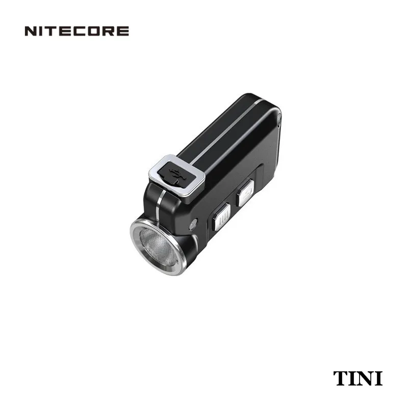 Nitecore TINI Cree XP G2 380lm мини металлический микро USB брелок со светодиодным фонариком