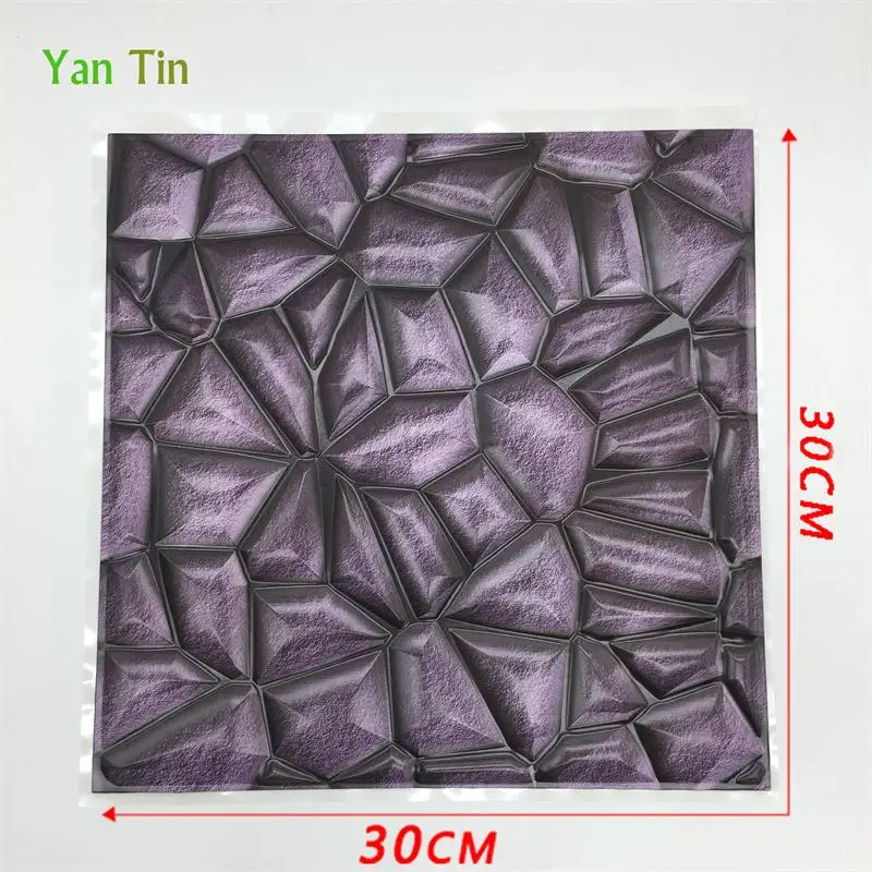 30CMX30CM 3D серый камень кирпич узор выбивает плитки настенные наклейки для кухни Ванная комната талии линии плитки настенные наклейки самоклеющиеся винил книги по искусству росписи - Цвет: 30CMX30CM