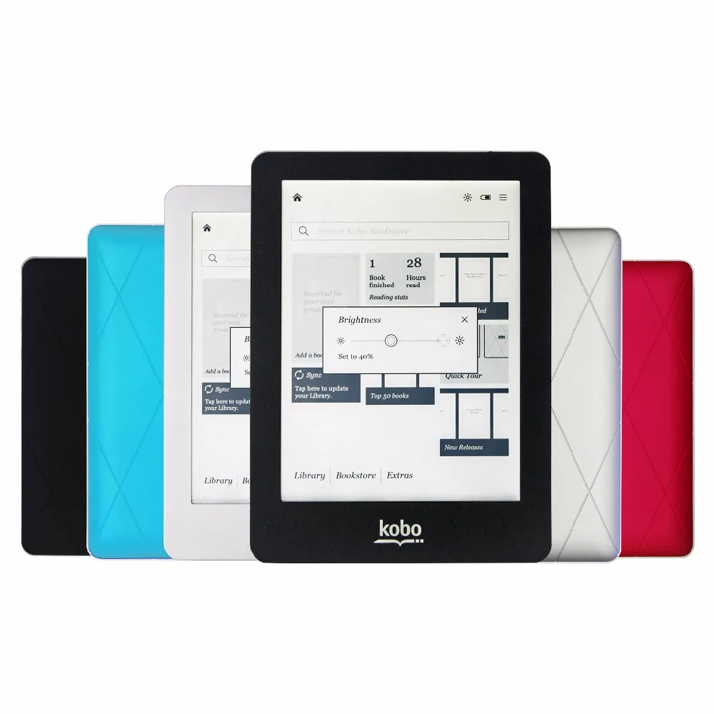 4 вида цветов считыватель электронных книг Kobo glo N613 e ink 6 дюймов 1024x768 2 Гб|reader kobo