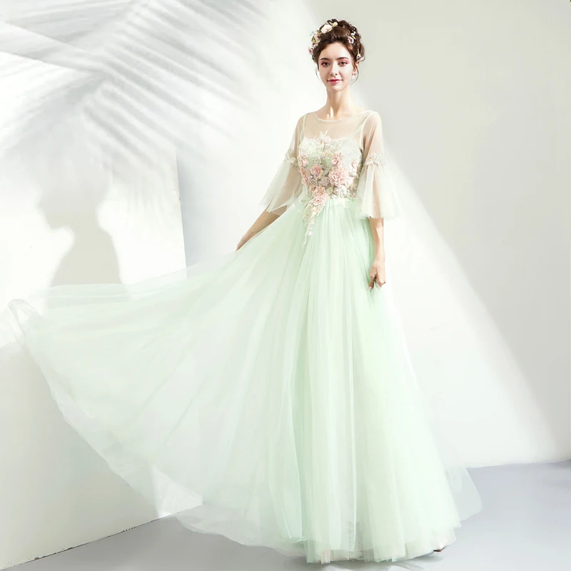 Распродажа Robe De Soiree, длинное вечернее платье с розовыми кристаллами и бисером, сексуальное прозрачное вечернее платье для невесты, банкета, выпускного вечера