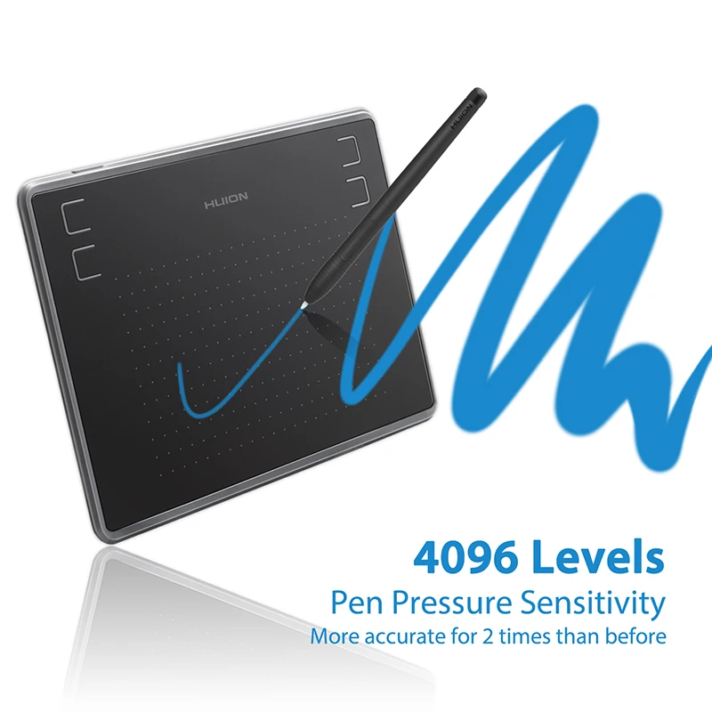 HUION H430P 4x3 дюймов Ультралегкая цифровая ручка планшет графический планшет с батарейным стилусом(идеально подходит для osu