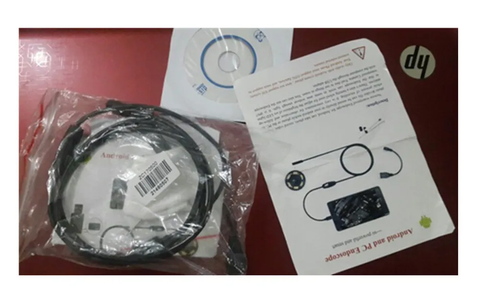 Водонепроницаемый 480P HD 7mmEndoscope объектив жесткий кабель Mini USB камера для осмотра змеиная трубка с 6 светодиодный фонарь бороскоп для телефона PC