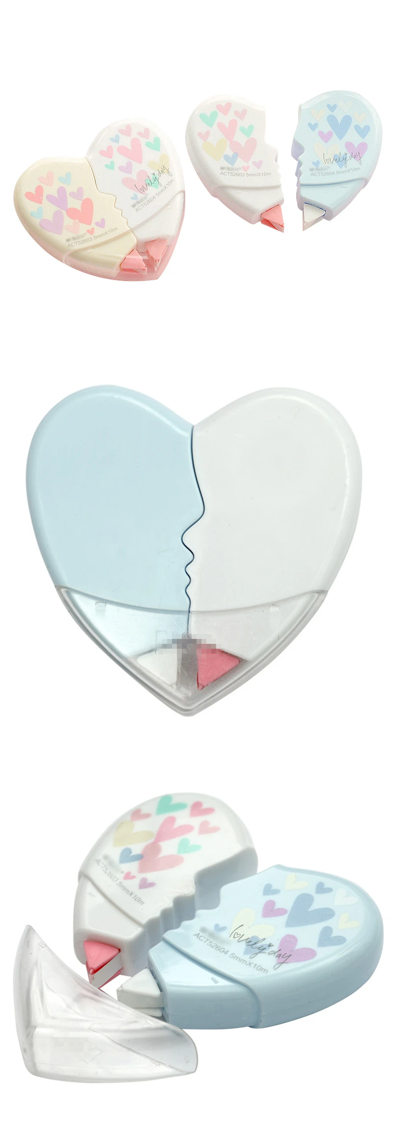 2 шт./партия лента для коррекции сердца с надписью «Love» материал Эсколар каваи канцелярские принадлежности корректирующая жидкость офисные школьные принадлежности Papelaria 10 м