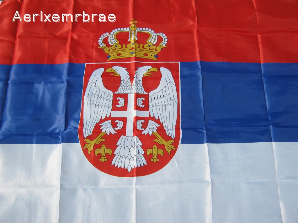 aerlxemrbrae флаг сербии баннер 90*150 см висящий Национальный флаг Сербией