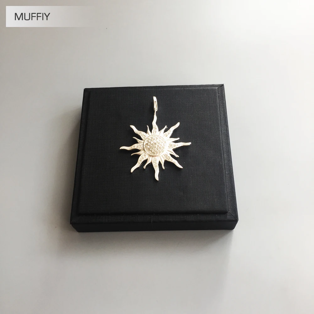 Большой кулон в виде солнца стильный CZ Кристалл циркония новая мода хорошее