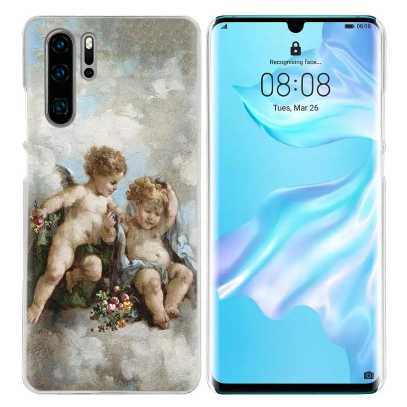 Художественный чехол Angel Cupid для huawei P20 P30 P Smart Nova 4 3i P10 P9 P8 mate 10 20 lite Pro Mini, жесткий чехол для телефона из поликарбоната