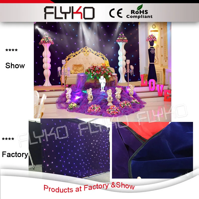 

Free shipping 3x7m led cloth curtain alibaba china france