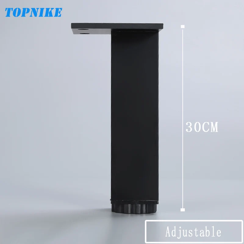 Adjustable-30cm TOPNIKE 4 шт/лот серебряные ножки шкафа из алюминиевого сплава настраиваемая высота квадратная регулируемая нога стола ТВ ножки шкафа - Цвет: Adjustable-30cm