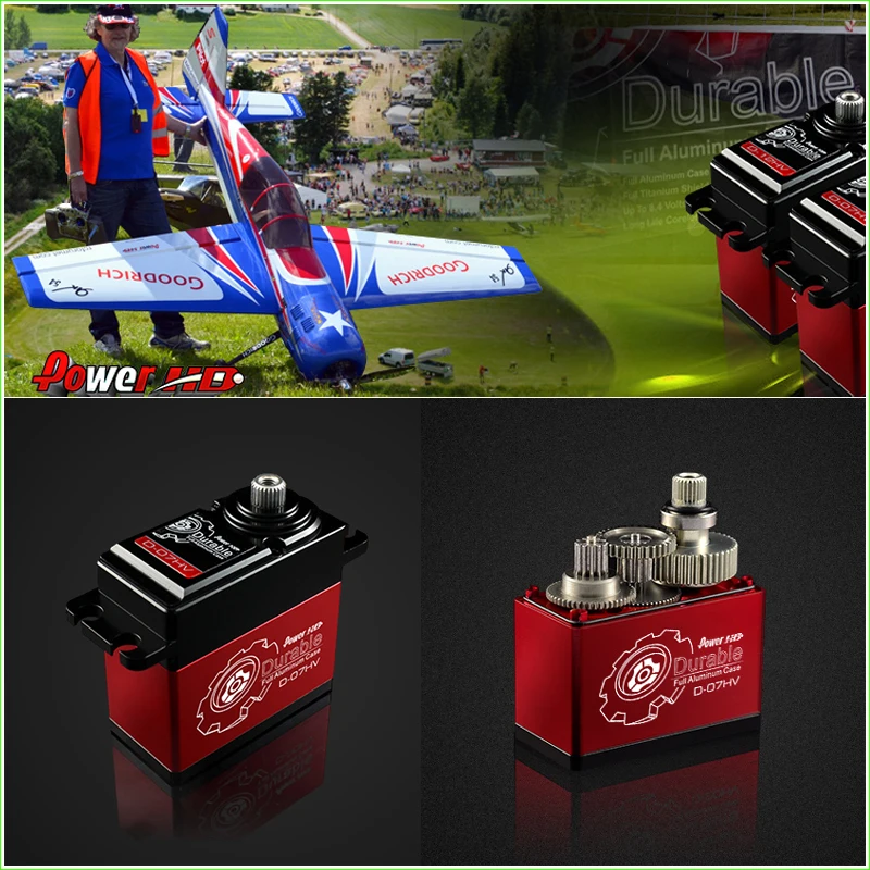POWER HD D-07HV HV металлическая Шестерня полностью Металлическая цифровая рулевая
