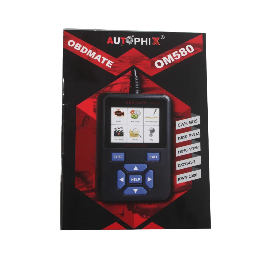 Считыватель кодов AUTOPHIX OBDMATE OM580 OBDII EOBD сканер OM580|code scanner|autophix obdmatecode reader |