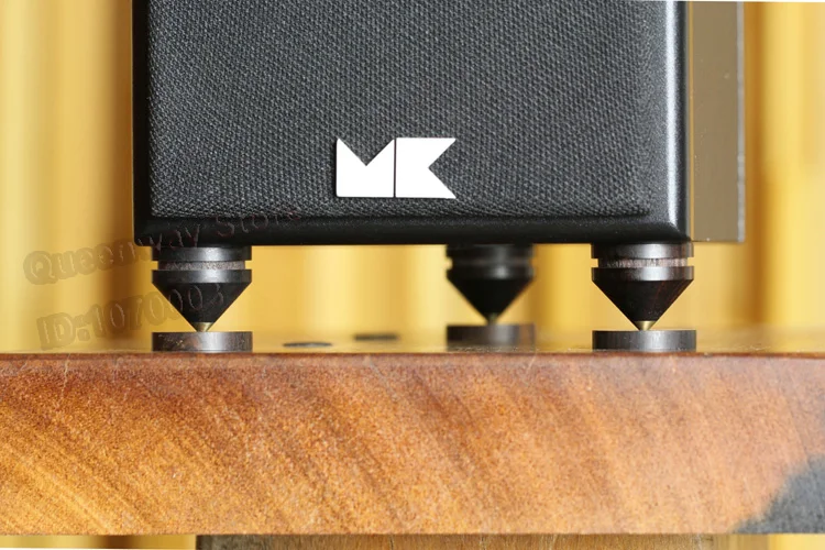 1 комплект/4 шт. подставка/шип + панель из сандалового дерева Hifi полка динамик