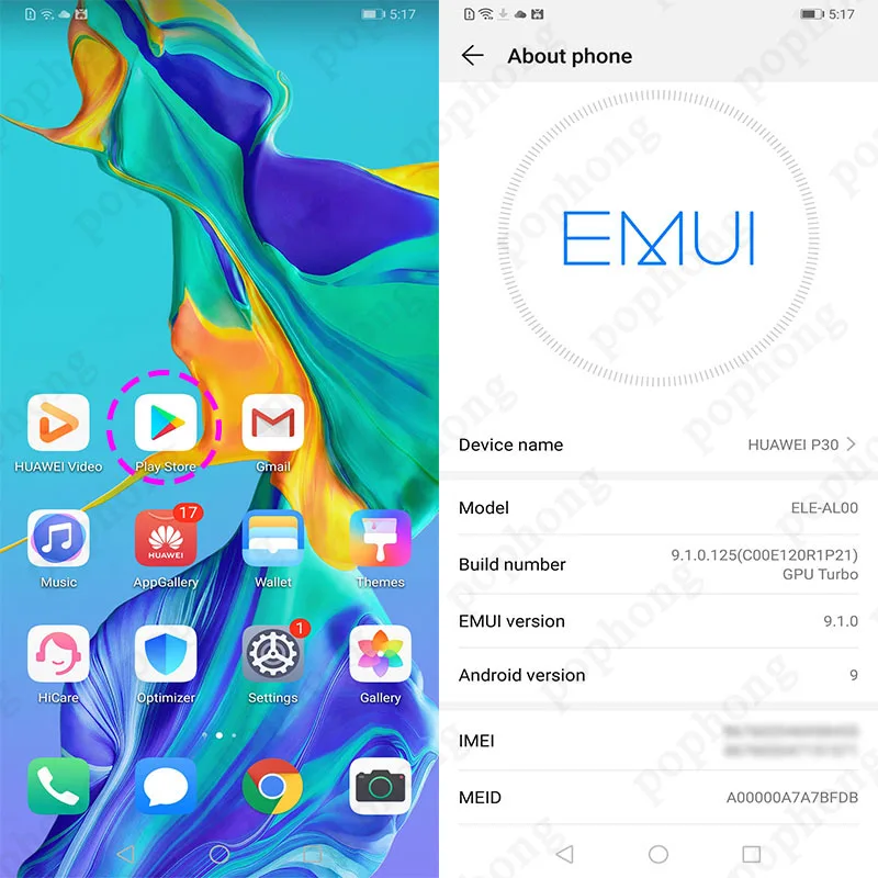 Мобильный телефон huawei P30 с глобальной версией, 6,1 дюймов, 8 Гб ОЗУ, 64 Гб ПЗУ, Поддержка карт памяти нм, OTG, две sim-карты, смартфон