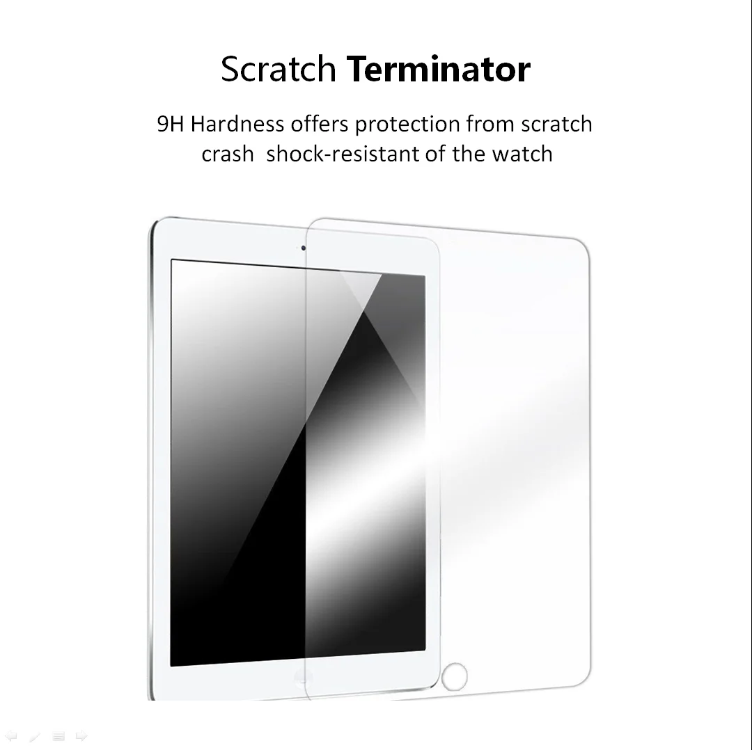 Протектор экрана из закаленного стекла для нового iPad 9 7 дюймов 2017 Ultra HD прозрачная