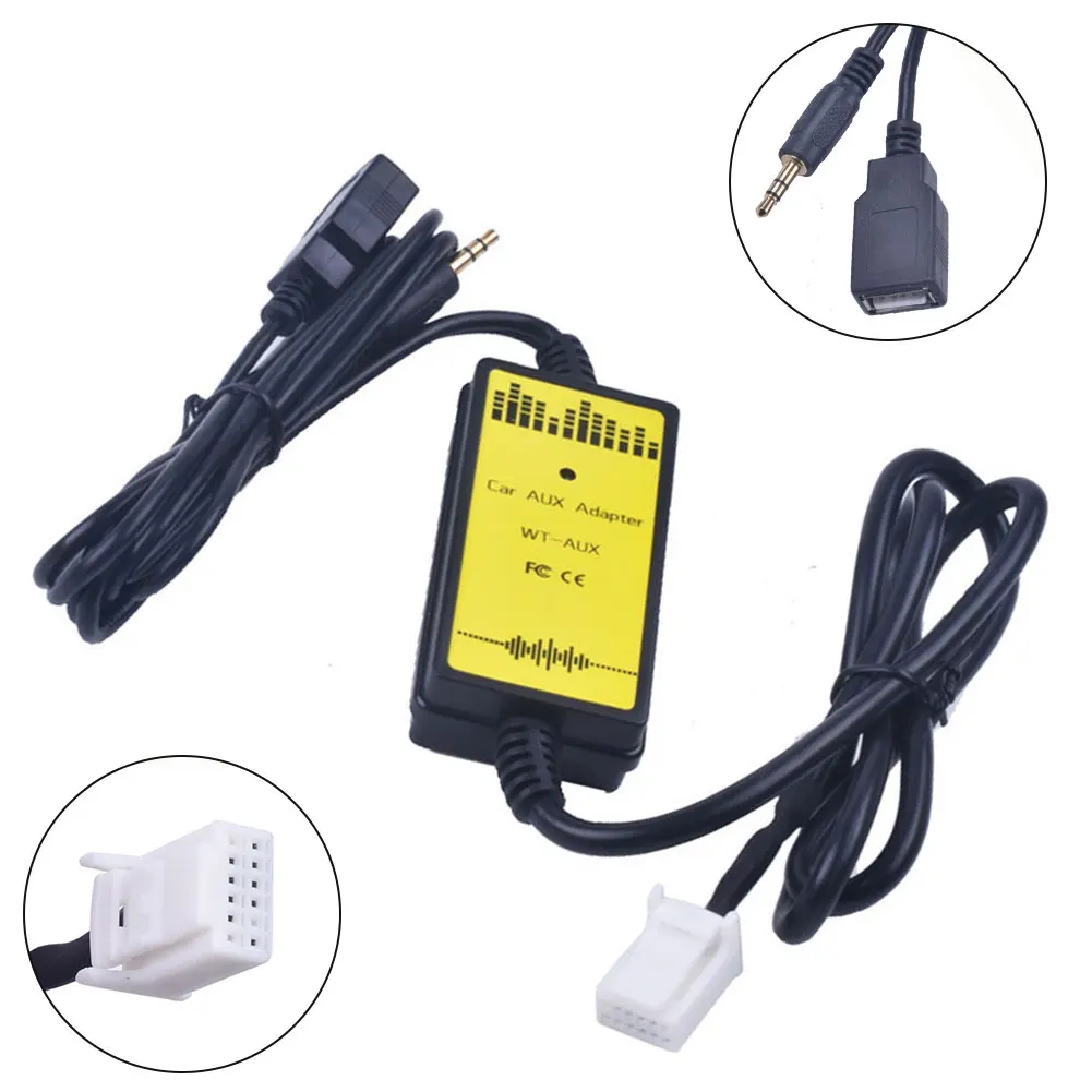 12V автомобиль MP3 USB 2 0 AUX адаптер 3 5 мм аудио интерфейс CD чейнджер для Toyota Avensis RAV4 Auris