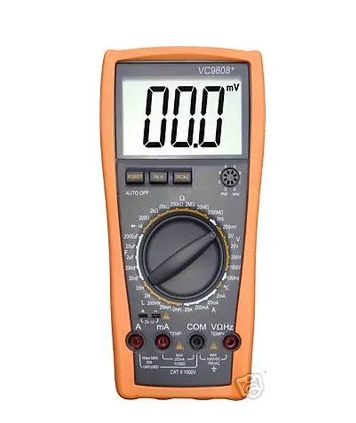 3 1/2 Цифровой мультиметр DCV ACV DCA/R/C/L/F VC9808 +|multimeter analog|multimeter softwaremultimeter suppliers |