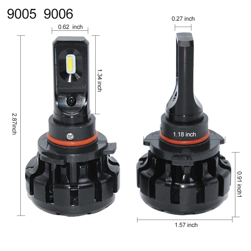 Elglux супер яркая светодиодная Автомобильная фара Aut Led H1 H3 H4 H7 H8 H11 HB3/9005 HB4/9006 9012