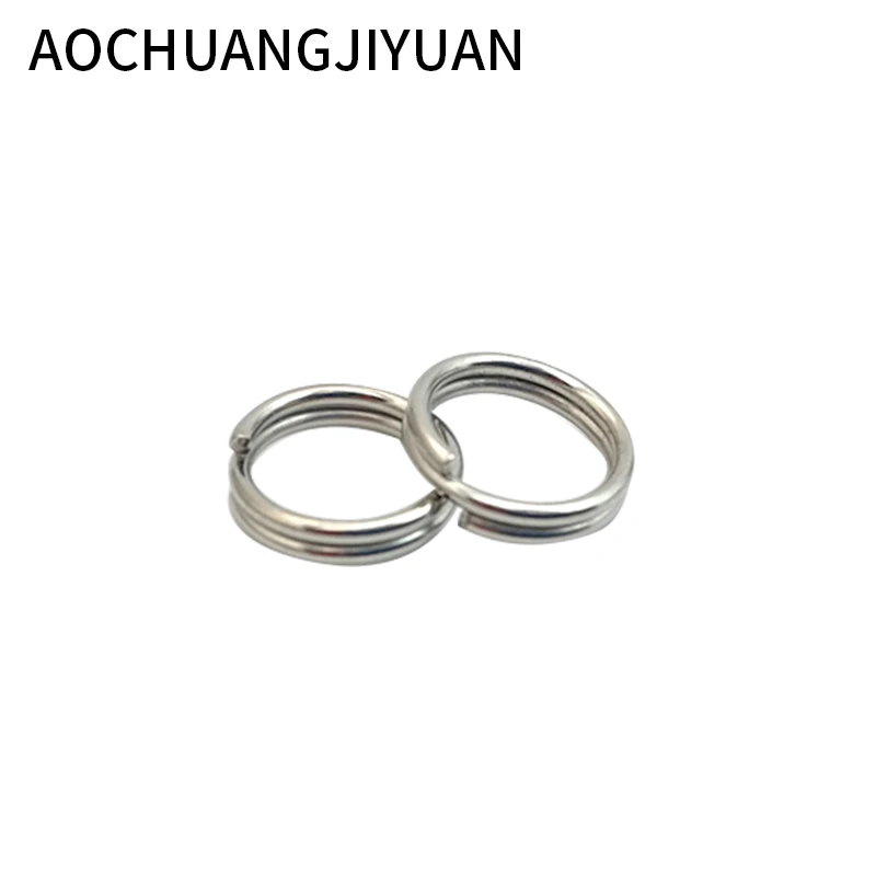 500 шт сверхпрочные рыболовные разъемные кольца из нержавеющей стали приманка