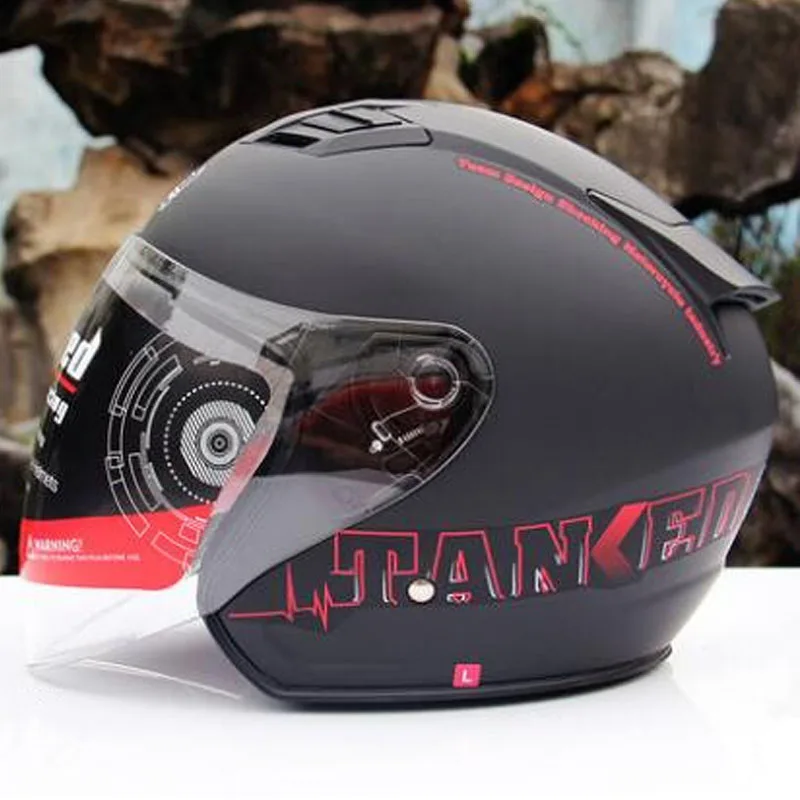 Новинка Германия Tanked Racing T536 мотоциклетные шлемы Половина лица Мото шлем для мужчин четыре сезона электрический шлем безопасности головной убор