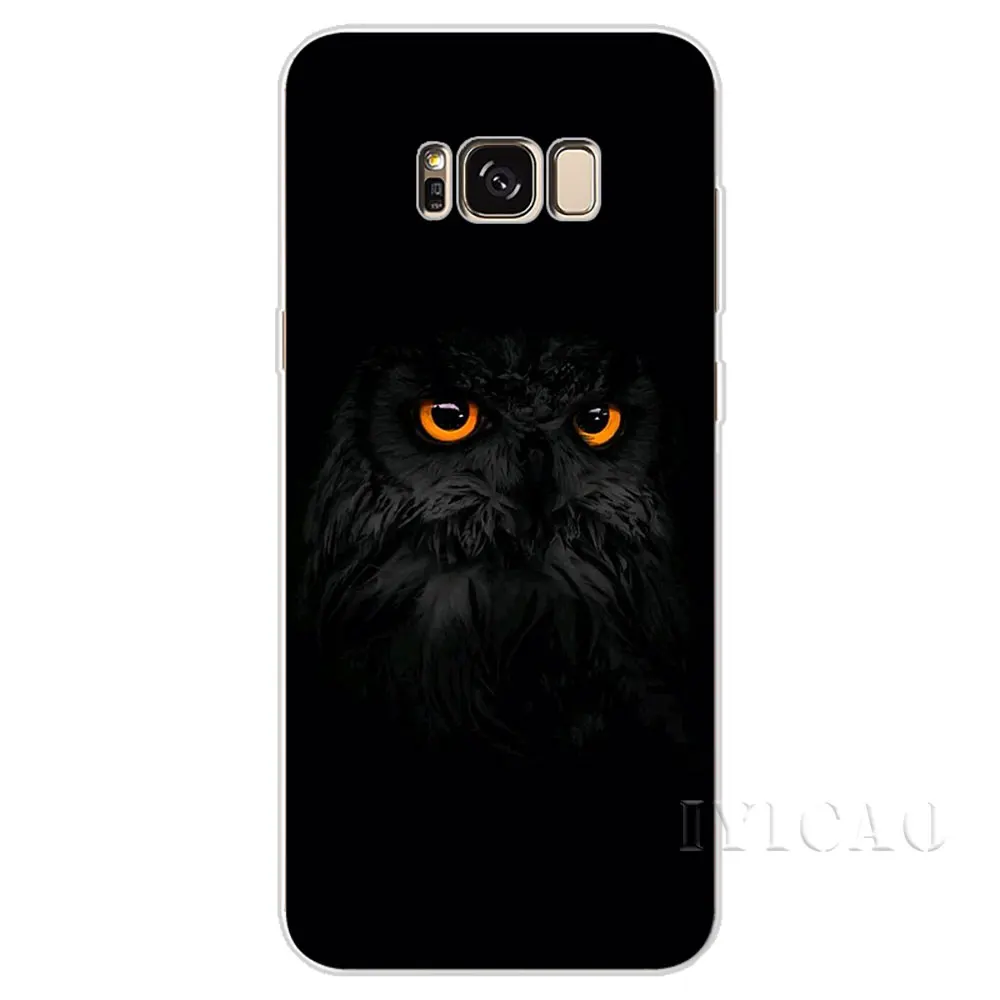 IYICAO рисунками животных совы Жесткий Чехол для Samsung Galaxy A3 A5 2015 2016 2017 A6 A7 A8 A9 плюс 2018