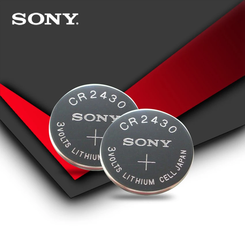 Комплект из 2 предметов новые sony CR2430 CR 2430 3V литиевая батарея таблеточного типа сотовый Батарея батарейки-таблетки для часы, часы, слуховые аппараты