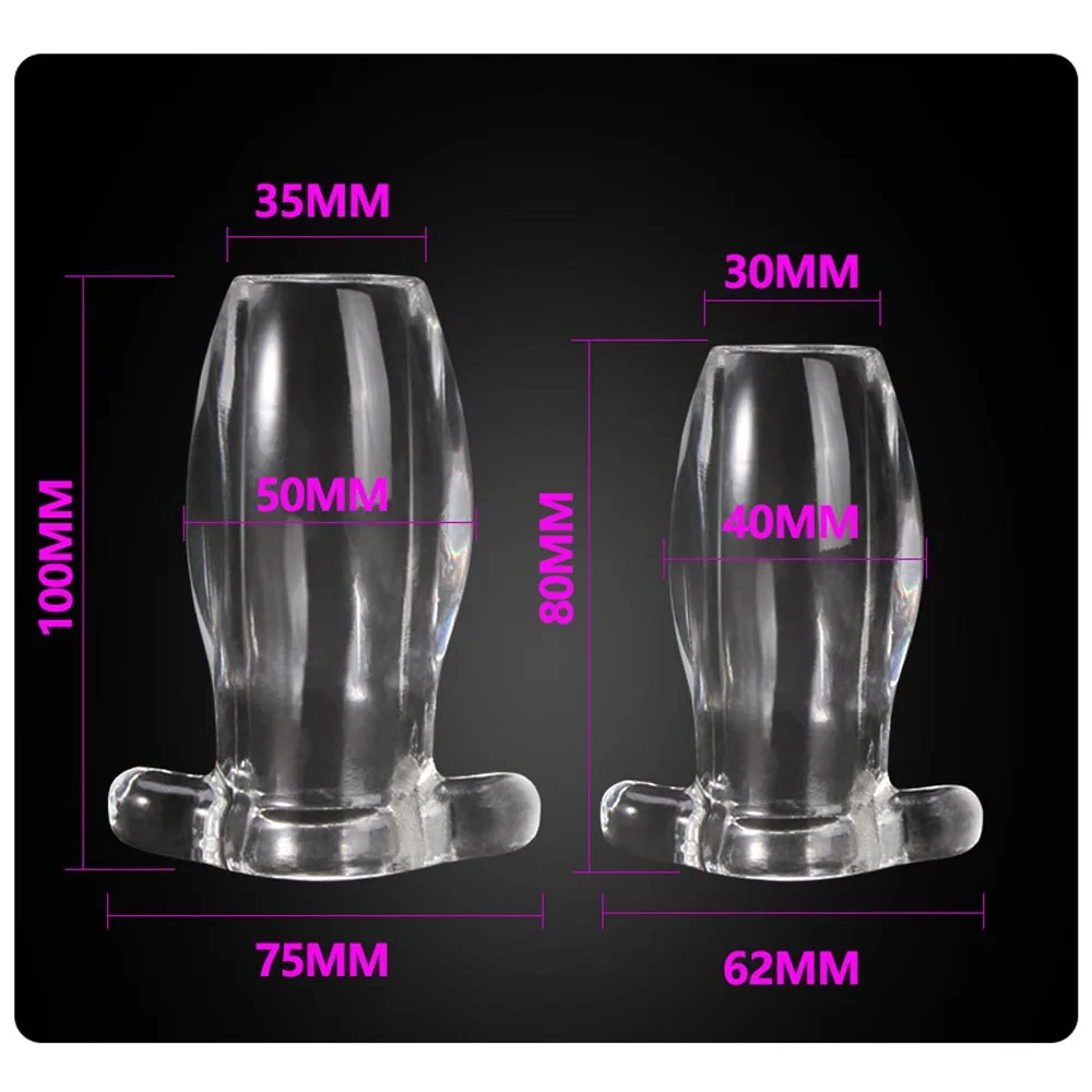 Анальная пробка EXVOID прозрачная для мужчин и интимные игрушки женщин геев