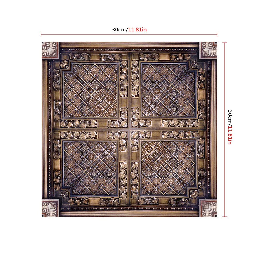 Модные самоклеящиеся квадратные напольные настенные наклейки для плитки 1 шт.