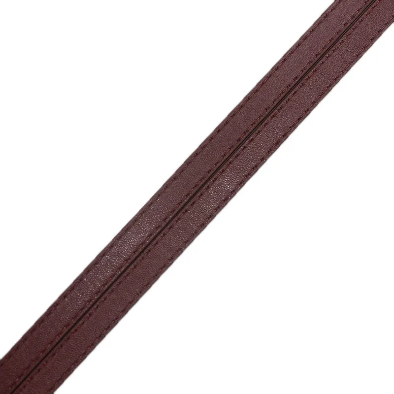 Wine Red 1 метр 10x2 мм плоский кожаный шнур сшивание 10 мм из искусственной кожи шнур, веревка веревки нить ювелирный материал ювелирных изделий - Цвет: Wine Red