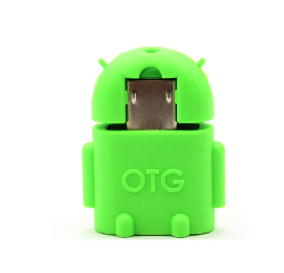 2 шт микро мини USB OTG Кабель-адаптер для samsung Galaxy S3 S4 htc планшетный ПК MP3 MP4 смартфон многоцветная форма робота-андроида