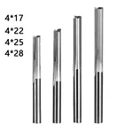 Прямые гравировальные фрезы, инструменты, 10 шт., фреза 4-6 мм, вольфрамовые стальной роутер, 2 канавки, прямой слот для древесины, ЧПУ