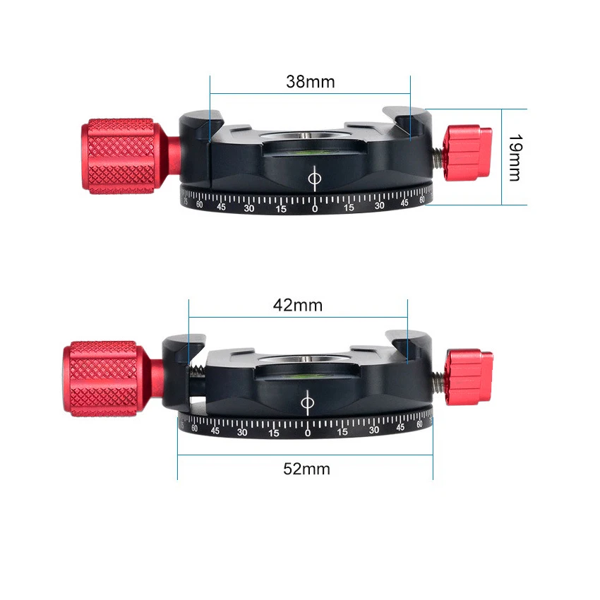 Мини 1/4 &quotQuick Release Plate Mount 360 градусов пейзаж панорамная головка