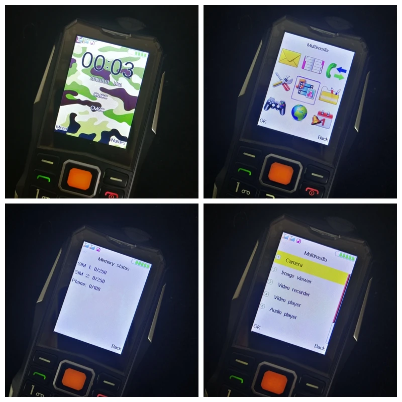 Русский Арабский дешевый прочный мобильный телефон с двумя sim-картами, беспроводной FM радио, внешний аккумулятор, фонарик, SOS, быстрый набор, мобильный телефон для пожилых