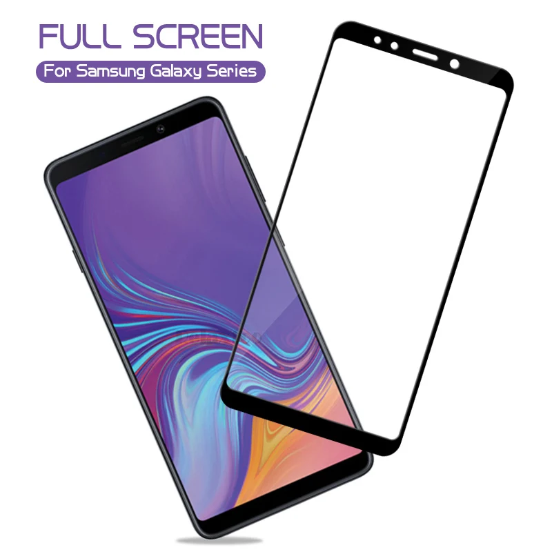 2 шт Полное покрытие из закаленного стекла для Samsung Galaxy A7 A750 протектор экрана на samung a 7 A7 750 Защитная Сенсорная Пленка