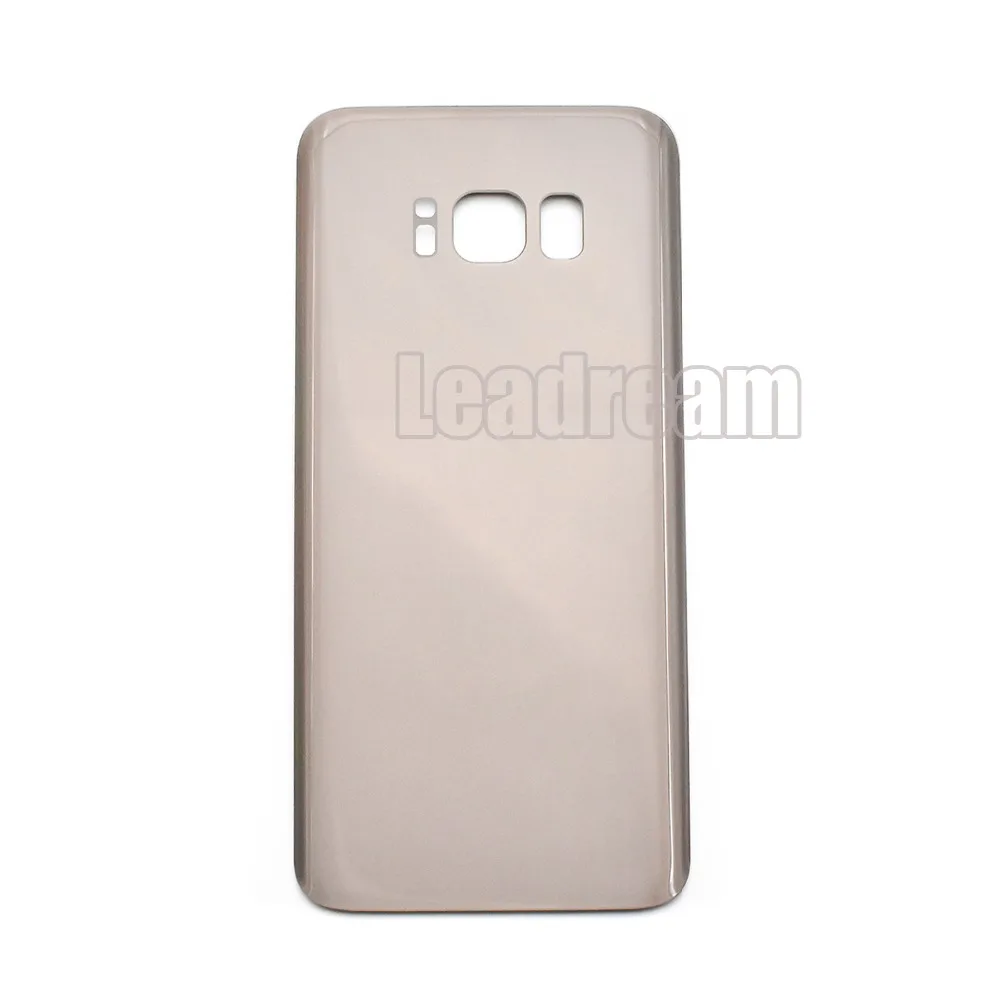 

50pcs/lot DHL For Samsung Galaxy S8 G950 Back Battery Cover Rear Door Glass Housing With Adhesive Sticker +IMEI For S8 Plus